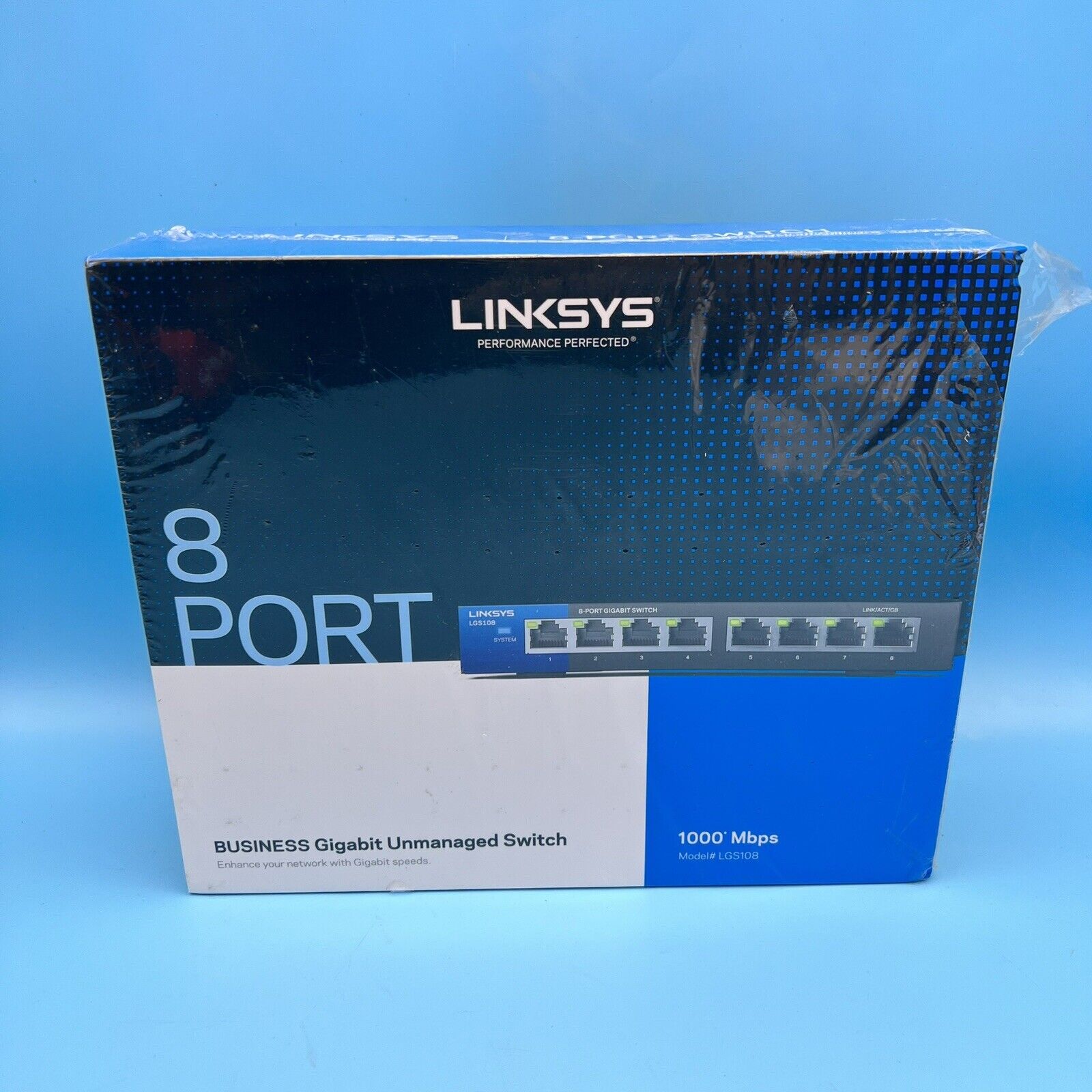 Belkin Linksys LGS108 8-Port Desktop Blue 