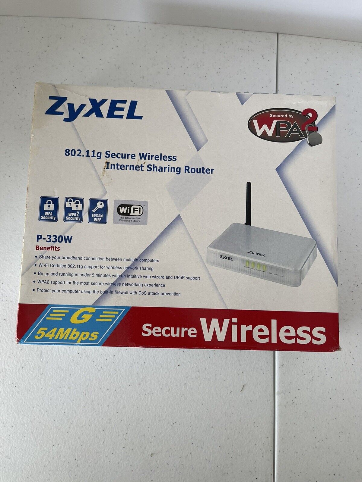 Zyxel Secure Wireless Internet Sharing Router P-330W G 54MBPS