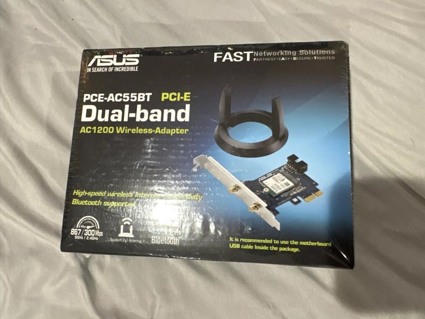Asus PCE-AC55BT B1 PCI-E Dual-band AC1200 Wireless-Adapter OPEN BOX