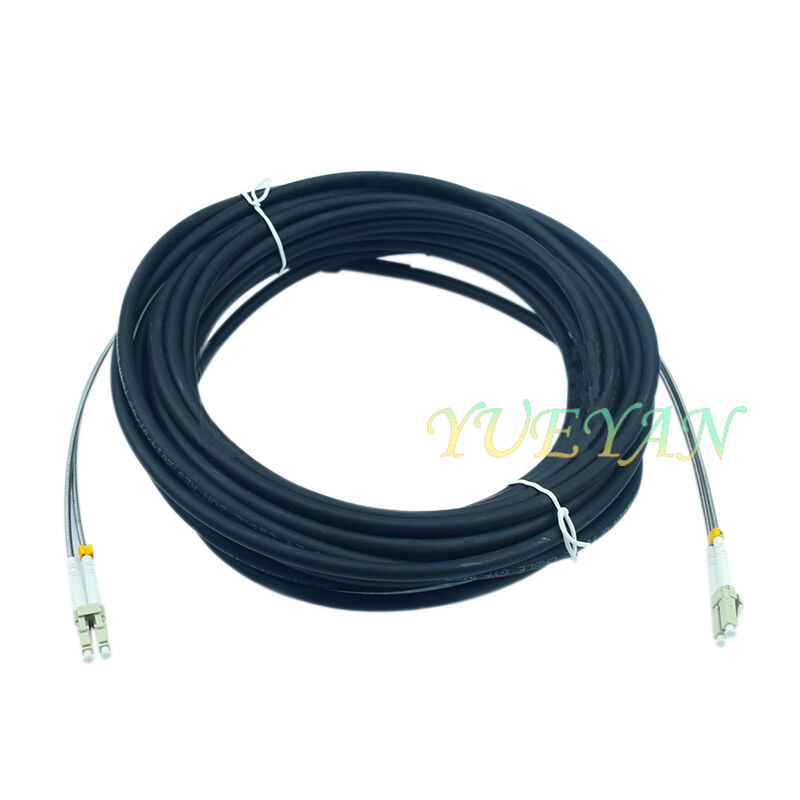 20M Outdoor Field Fiber Patch Cord  LC UPC to LC UPC MM Multi-Mode Duplex Cable