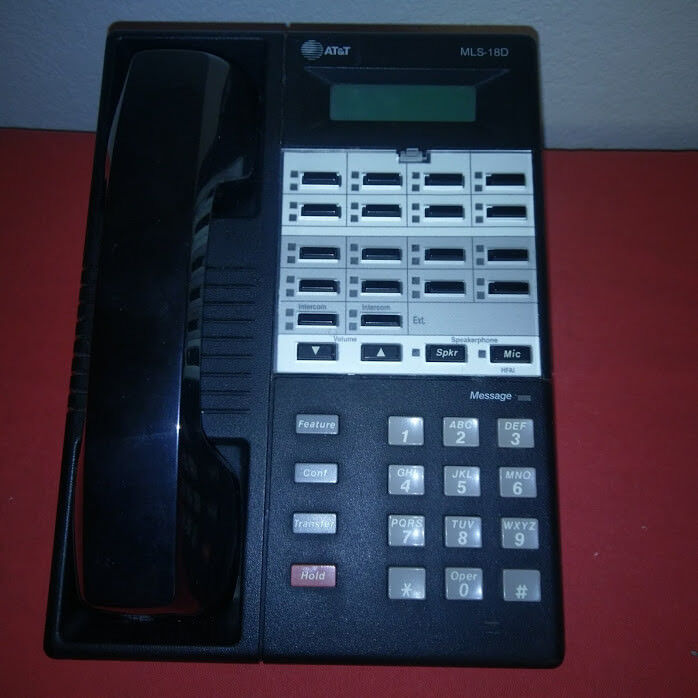 AT&T  MLS 18D Display Phone (Black), REFURBISHED