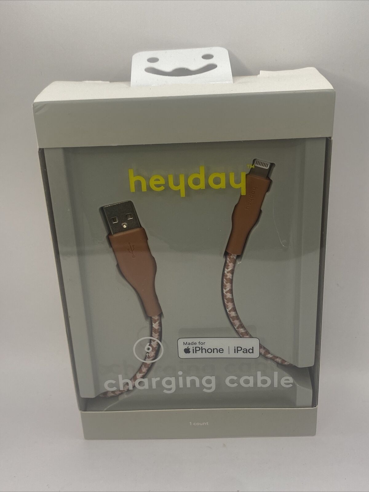 heyday 6 Ft Lightning to USB-A Braided Cable High Speed Charger DC 5V/3A iPhone