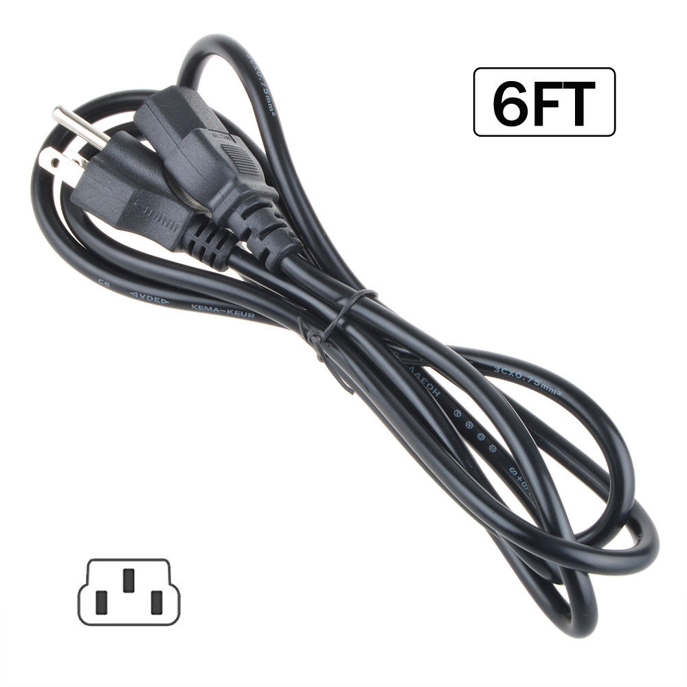 6ft AC IN Power Cord For Syntax Olevia LT20S 20\