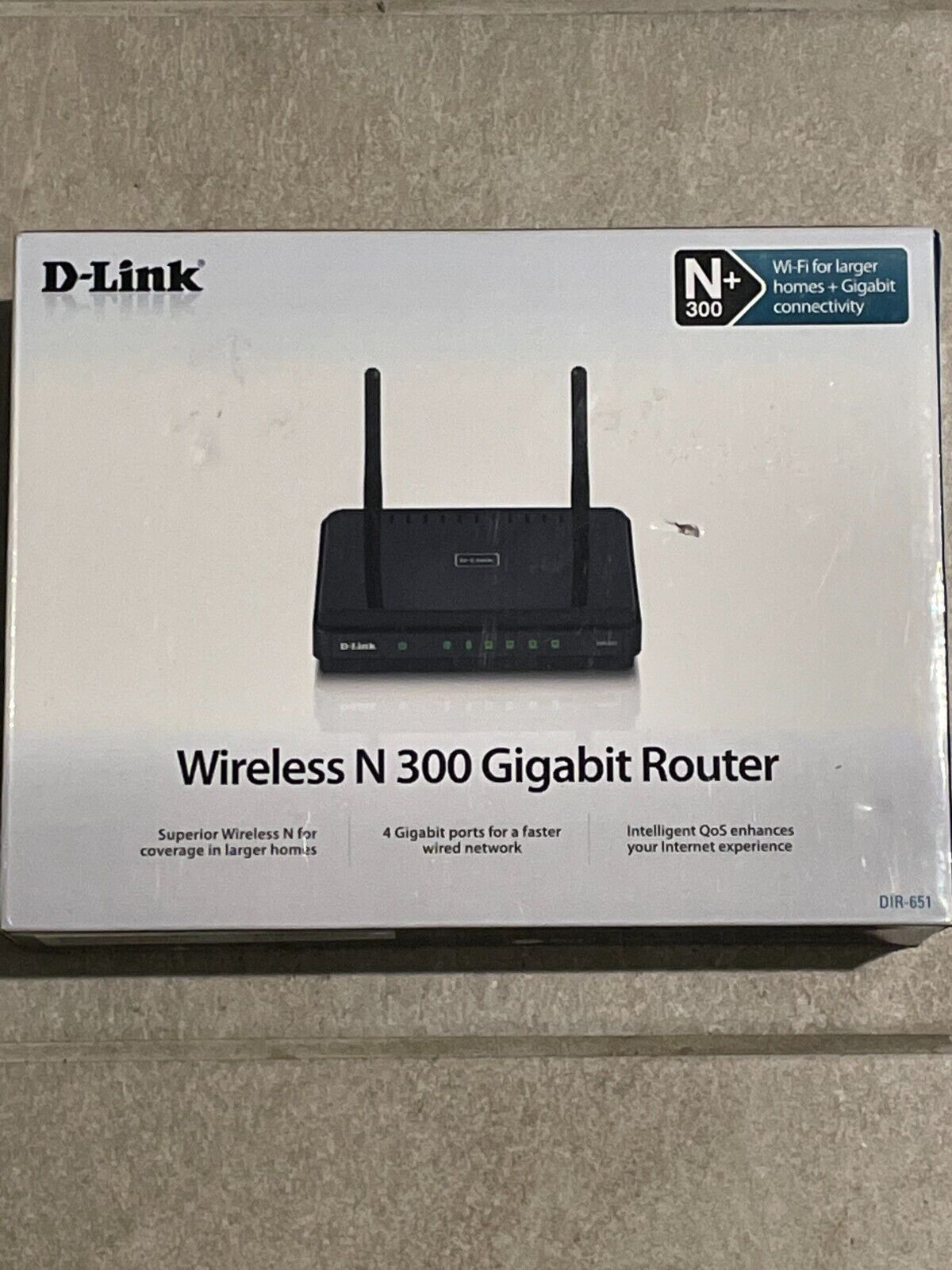 D Link Wireless Router N300 DIR 615 4 Lan Ports Wireless USB Port Black 