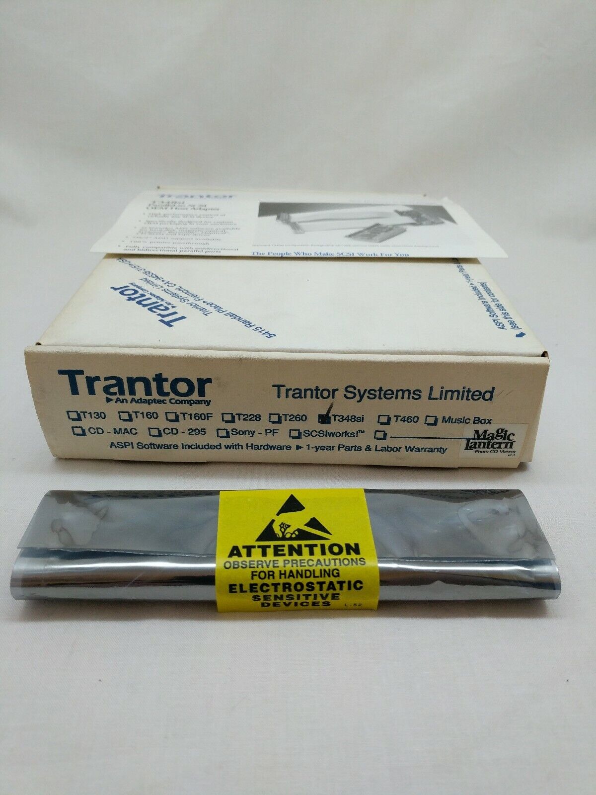 Trantor T348si Parallel to SCSI OEM Host Adapter - CABLE NOT INCLUDED