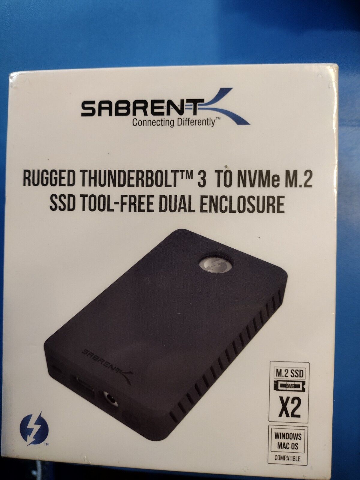 sabrent Rugged Thunderbolt dual NVME tool free enclosure ssdEC-T#DN