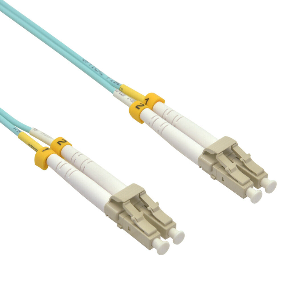 LC to LC Multimode Duplex OM3 Fiber Optic Patch Cable - 1M/2M/3M/5M/7M/10M/15M