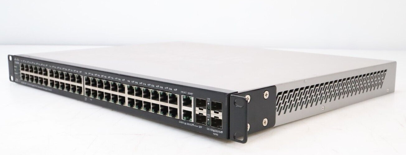 Cisco SG500-52P 48-Port PoE RJ45 4x SFP Gigabit Ethernet Switch SG500-52P-K9 V06