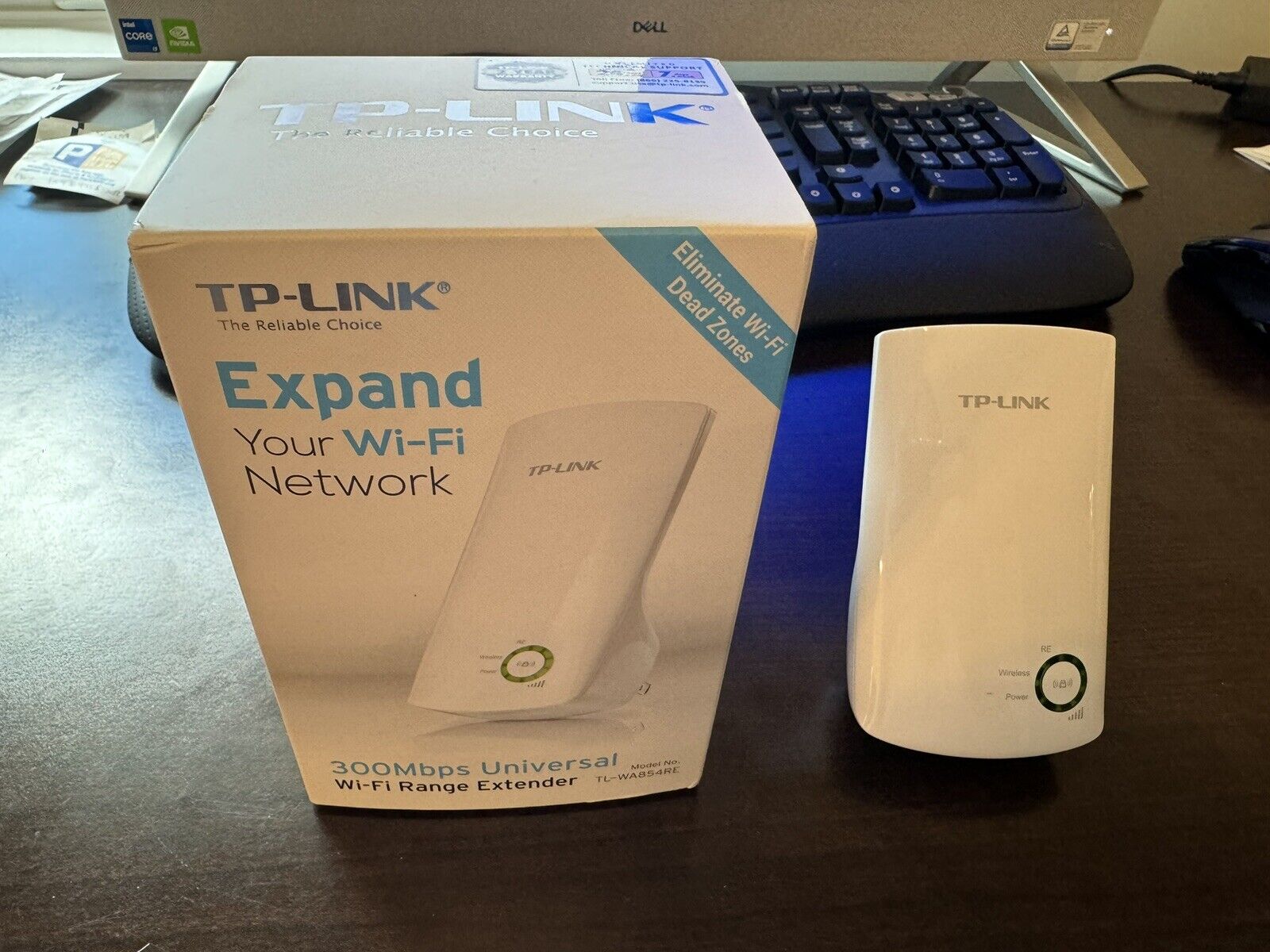 TP-LINK 300Mbps Wi-Fi Range Extender - White (TL-WA850RE)