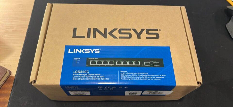 Linksys 8-Port Managed Gigabit Switch LGS310C