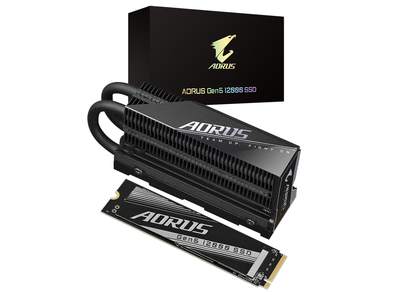 GIGABYTE AORUS Gen5 SSD 12000 SSD 2TB PCIe 5.0 NVMe M.2 Internal Solid State Har