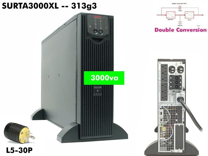 313g3~ APC Online SmartUPS 3000va UPS 120v Best Power SURTA3000XL #NewBatts