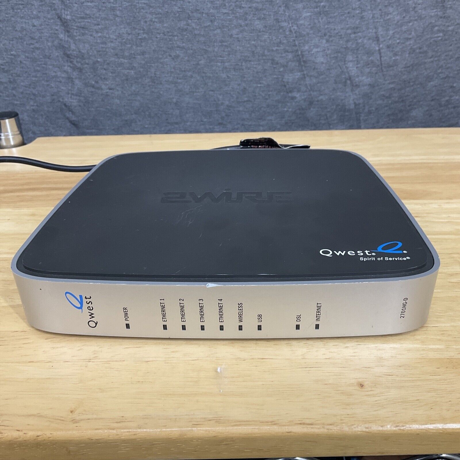 2WIRE MODEM ROUTER - Qwest/Centurylink - 2701HG-D Wi-Fi with Power Supply