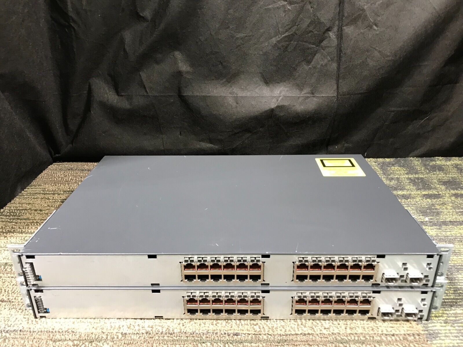 (LOT OF 2) Cisco Catalyst WS-C3750-24PS-S 3750 Series 24-Port Switch