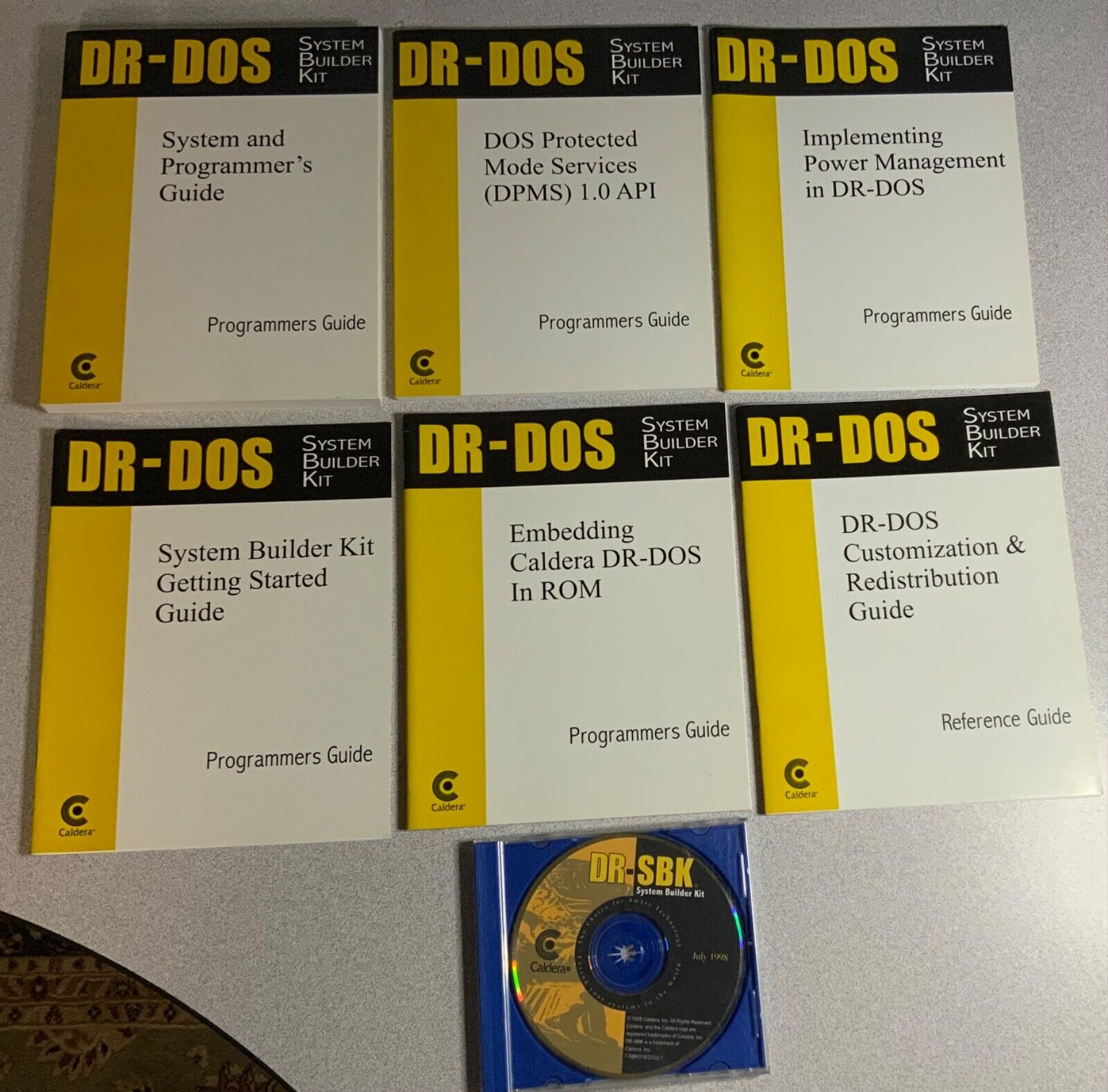 1998 Digital Research DR-DOS System Builder Kit DR-SBK with 8 Manuals