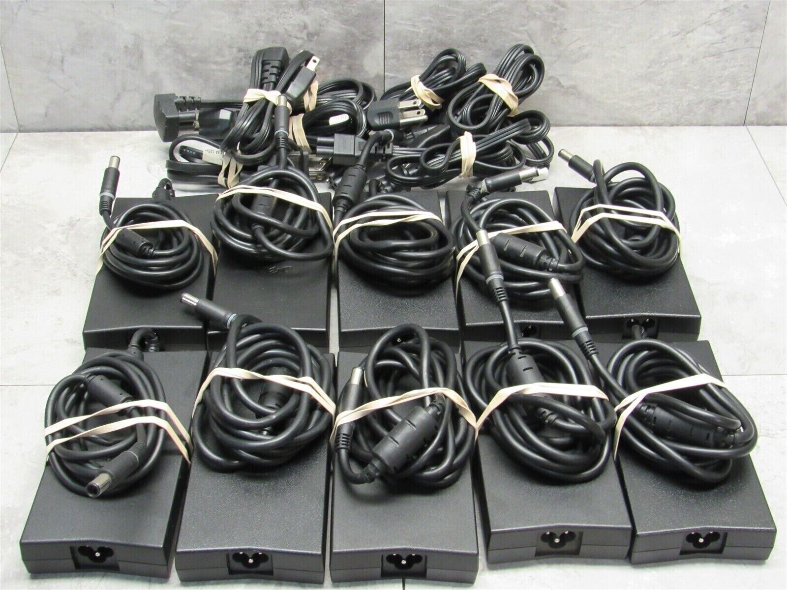 10 LOT - Genuine Dell 130W 6.7A Laptop Adapter PA-4E Power OEM Charger BIG TIP