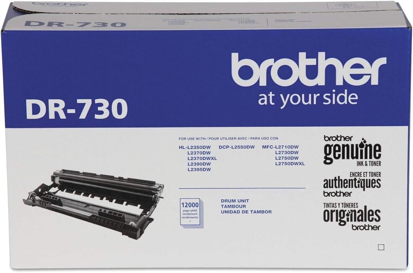 Brother Genuine DR730 Drum Unit Up To 12,000 Page Yield *OPEN BOX* DESCRIPTION*