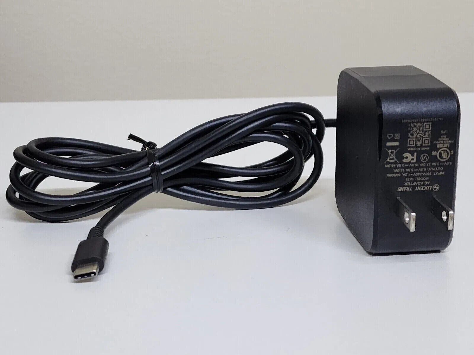 LUCENT TRANS TYPE C TRAVEL  USB-C AC Adapter - Model 1A78 - 45 Watts