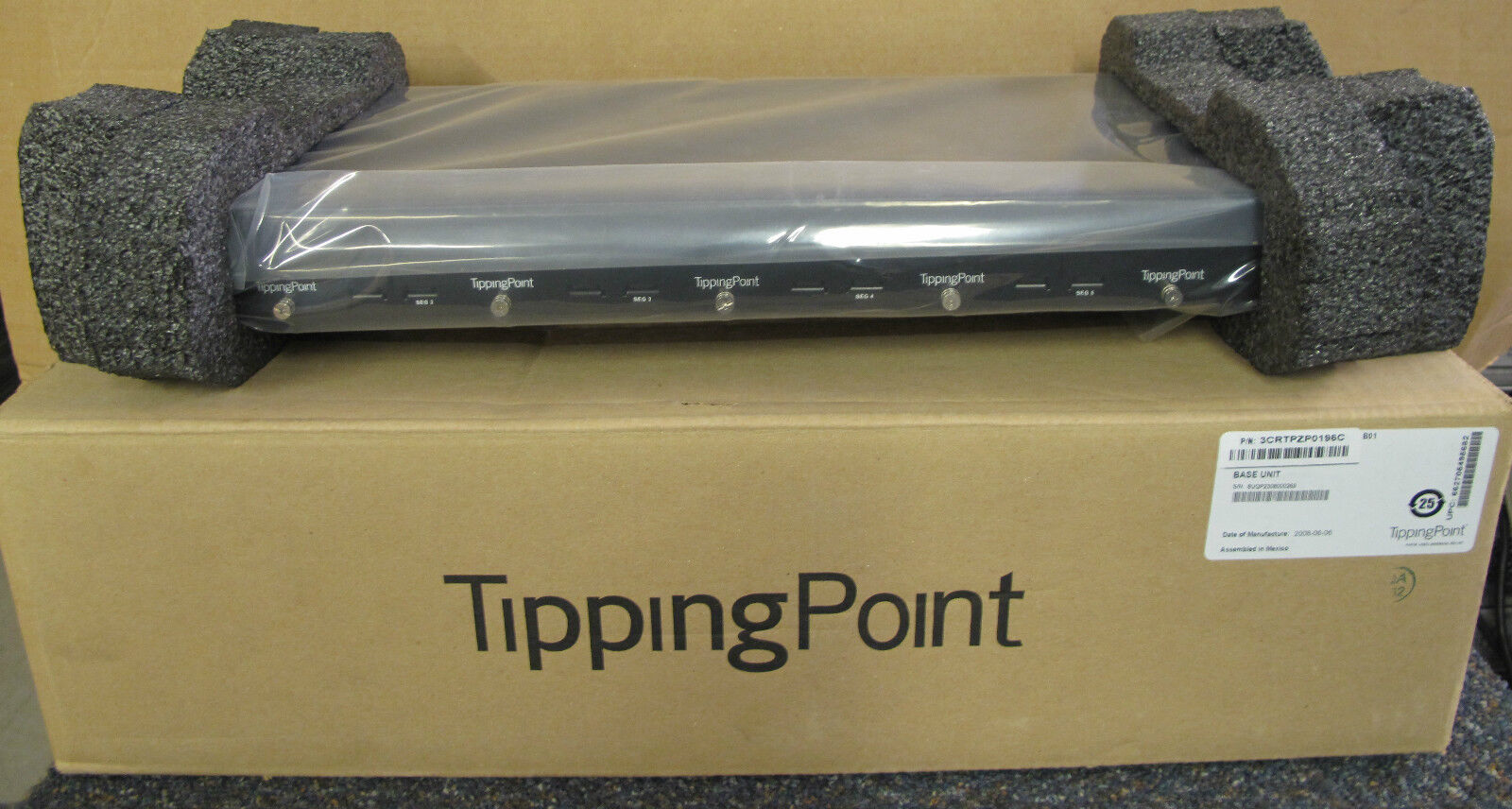 TippingPoint UnityOne Modular Fiber/Copper ZPHA Configured Base Unit 3CRTPZP0196