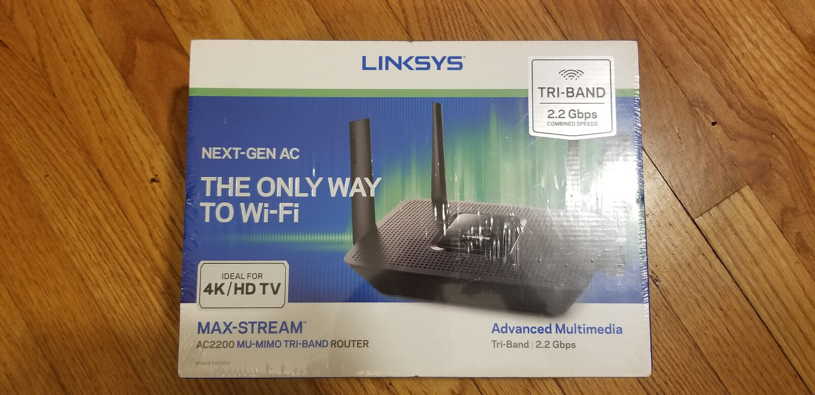 Linksys Max Stream Ac2200 Mu-mimo Tri Band Router EA8300 Sealed NIB