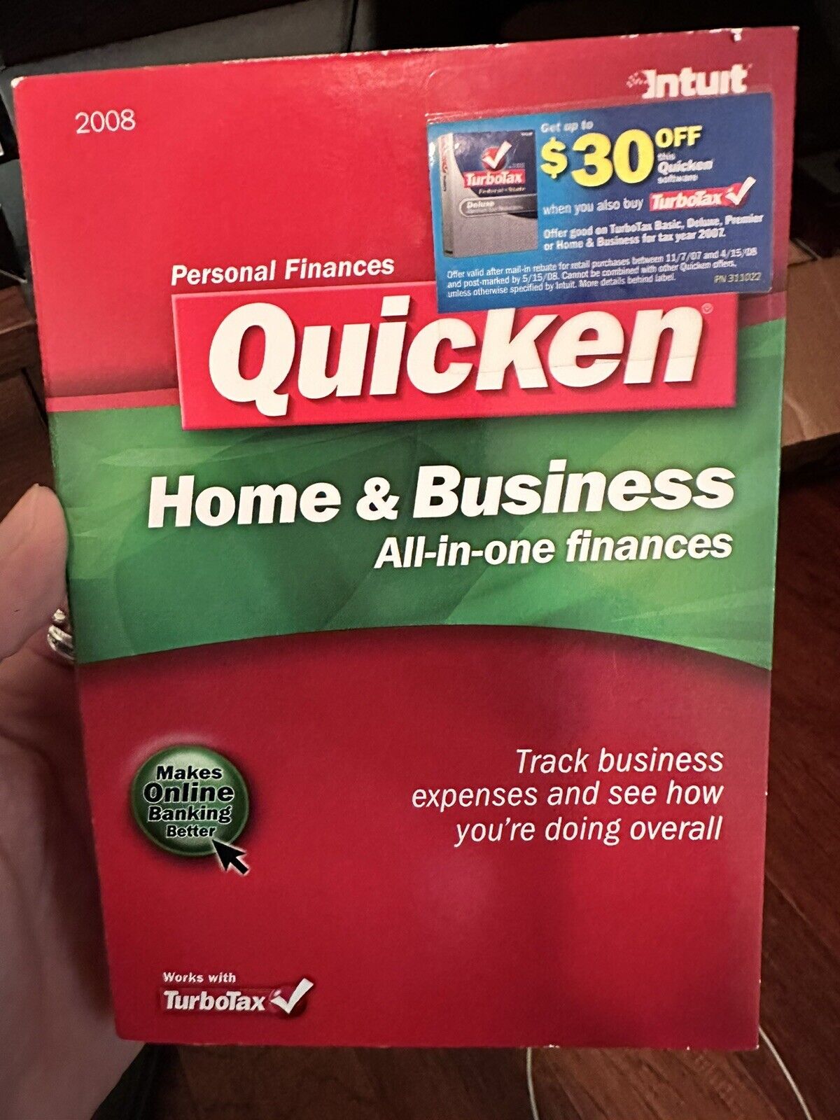 Intuit Quicken 2008 Home & Business For Windows (New Factory sealed retail box)