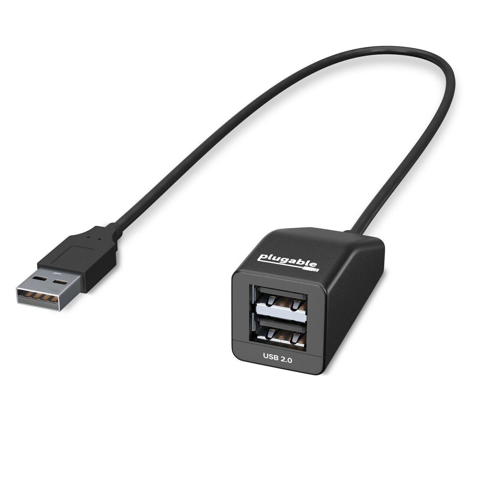 Plugable USB 2.0 2-Port High Speed Ultra Compact Hub Splitter (480 Mbps)