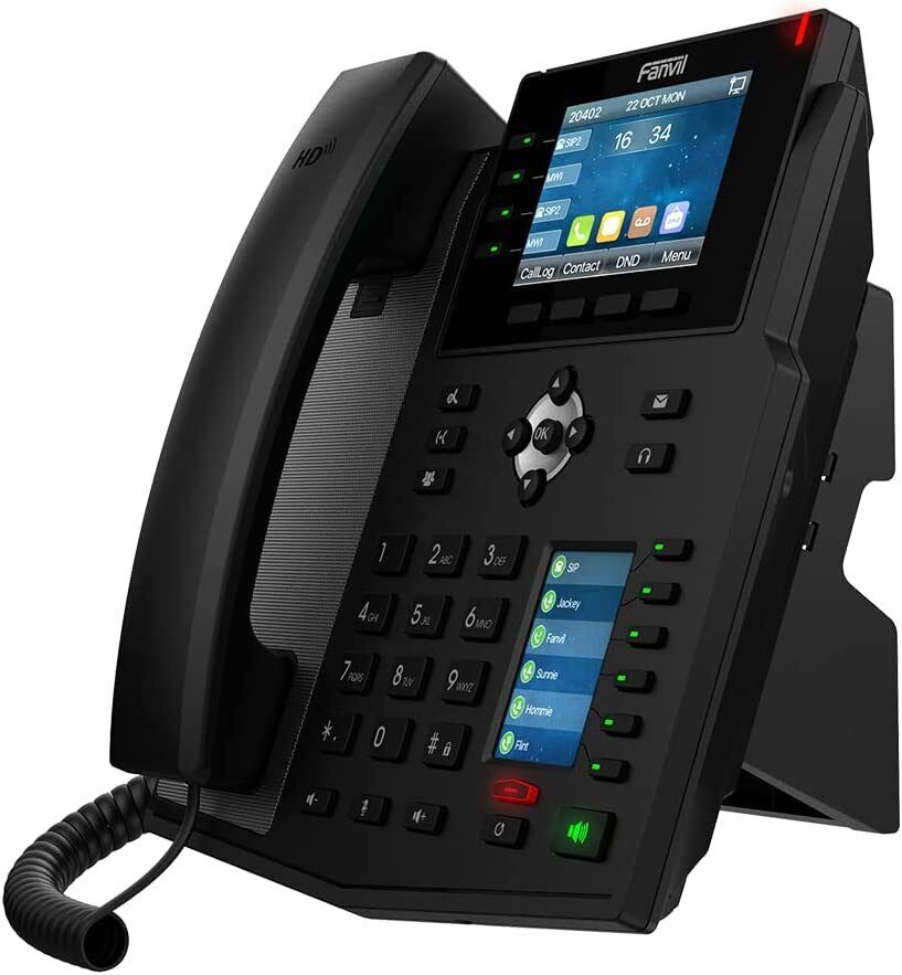 Fanvil X5U 16 SIP Line Executive Gigabit Color Display VoIP Office Phone