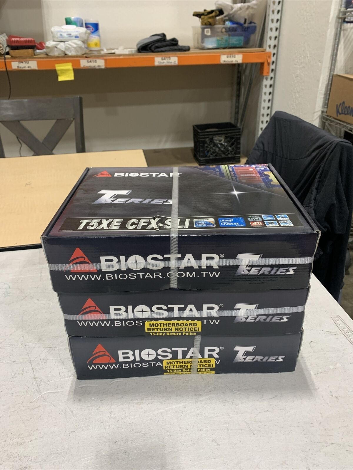 Vintage Biostar T5XE CFX-SLI LGA 1156 Intel Motherboard - NEW
