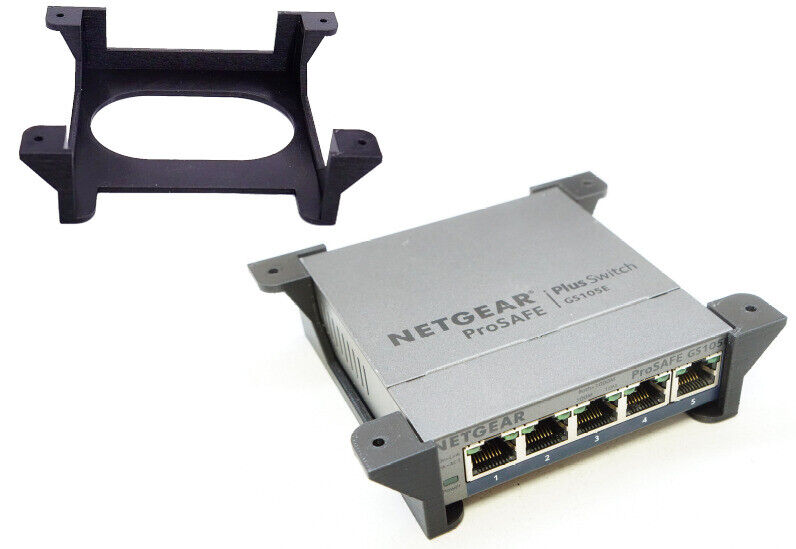 Wall / Under Desk Mount for NetGear Prosafe GS105E & GS105 Network Switch