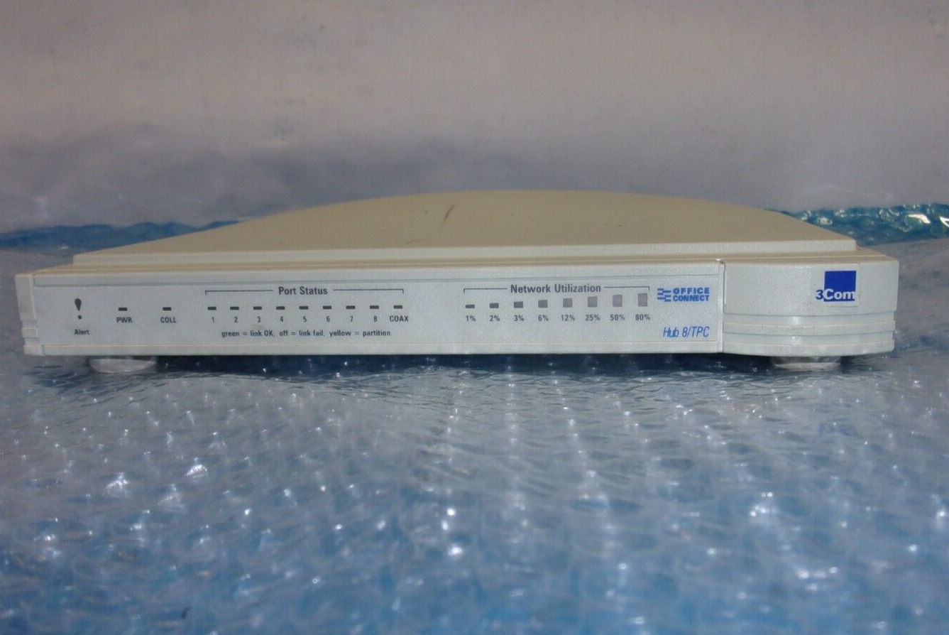 3Com Office Connect Hub 8/TPC 3C16701a 8-Ports Ethernet Hub.