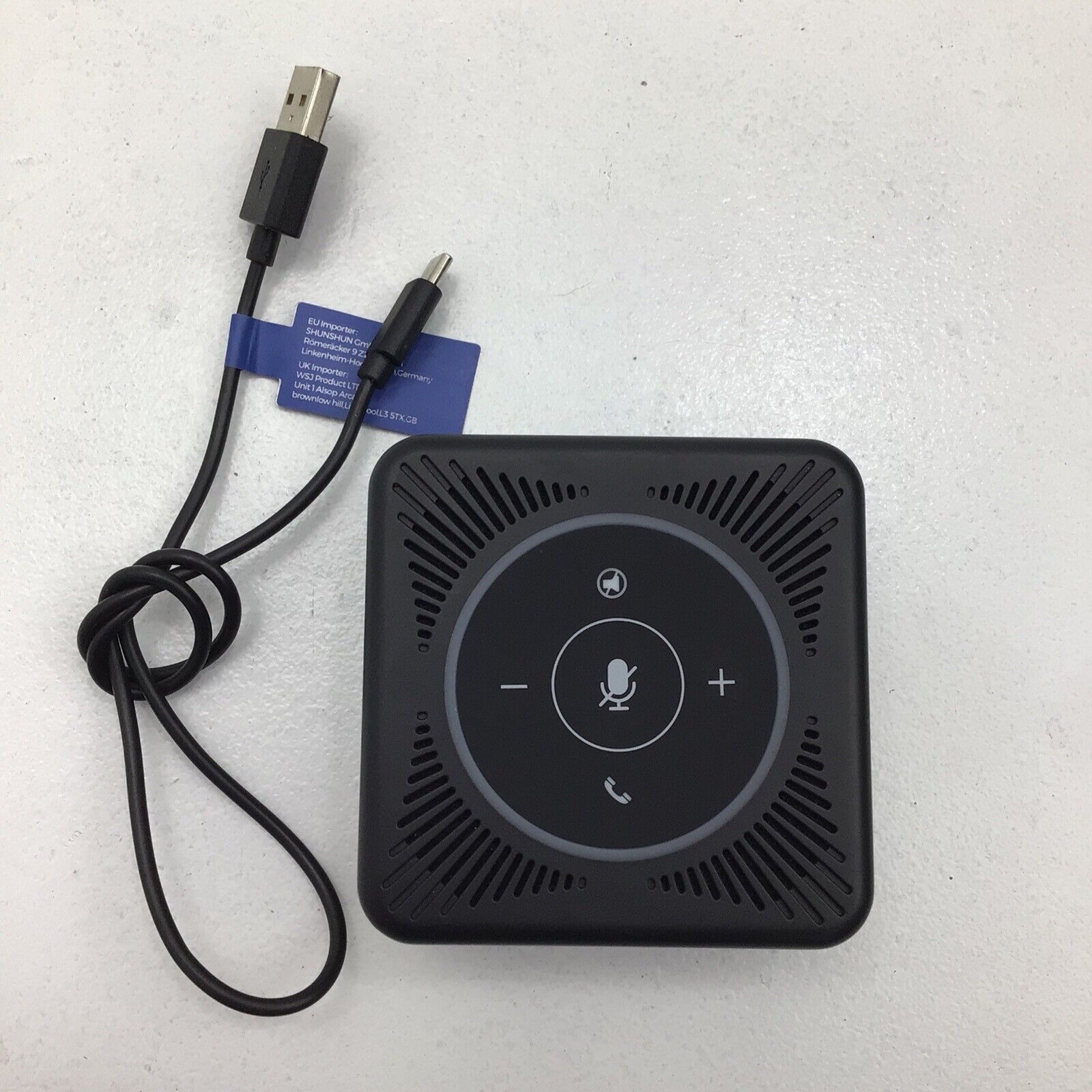 EMEET USB Computer Conference Speakerphone Speaker W/Mics Office Core M0 Used