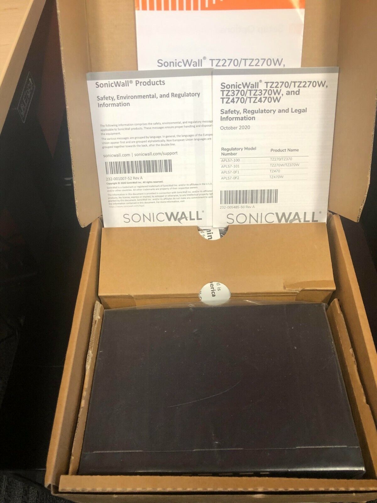 Open Box(02-SSC-2821) SonicWall TZ270 Security Appliance