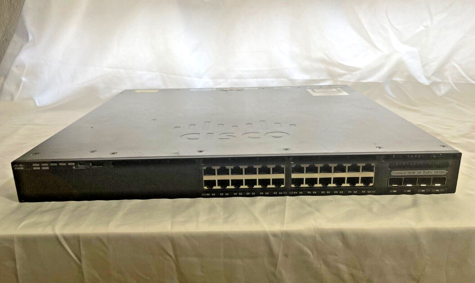 Cisco Catalyst WS-C3650-24PD-S Gigabit  PoE Network Switch
