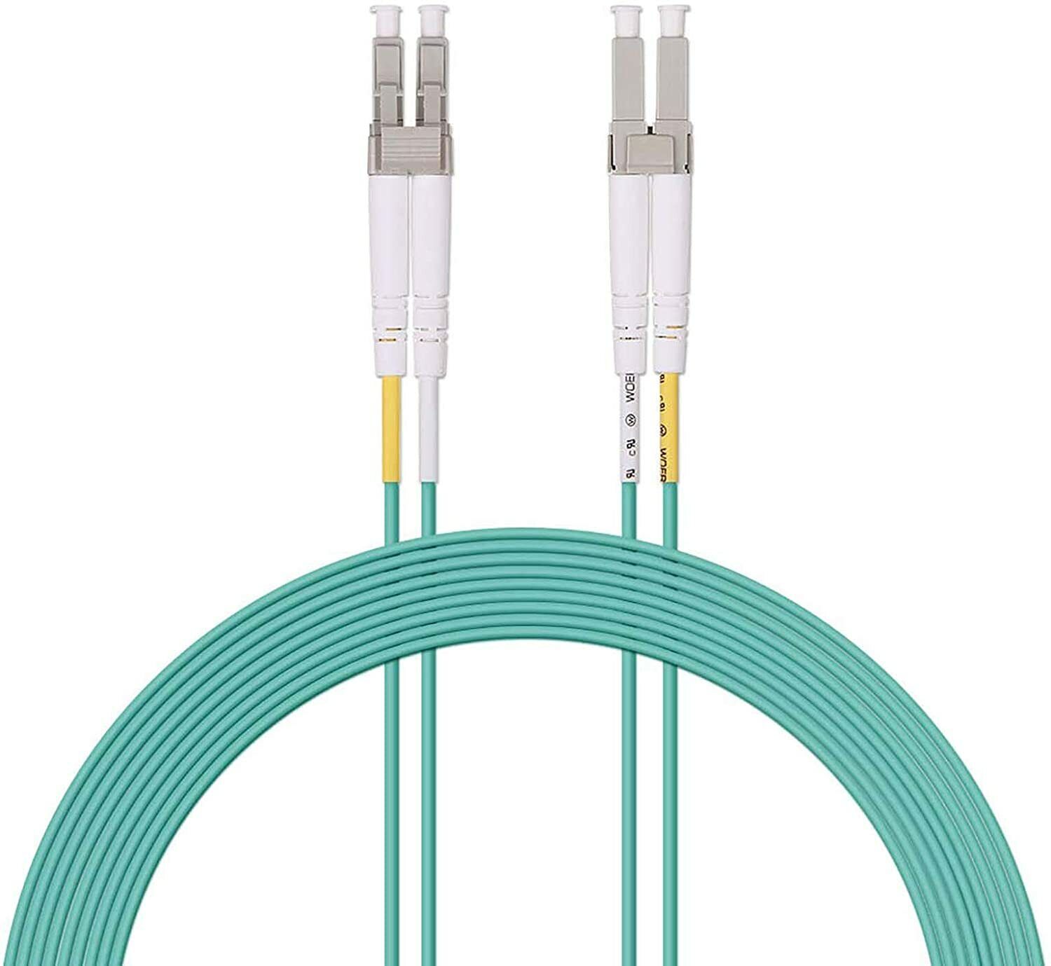 10G OM3 LC to LC Fiber Optic Patch Cable Multimode Duplex UPC 0.2 ~ 100 meters