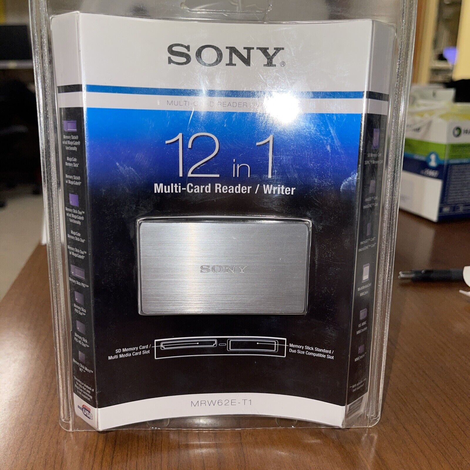 NEW UNOPENED PACKAGE Sony 12 in 1 Multi-Card Reader Writer MRW62E-T1 