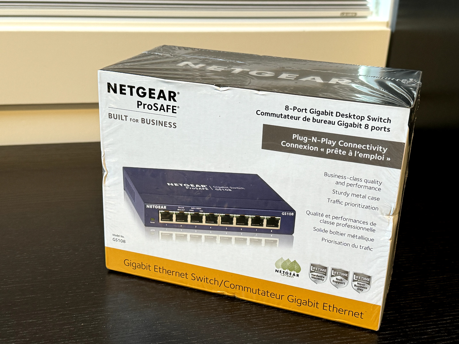 NETGEAR GS108 ProSafe 8 Port Standalone Gigabit Ethernet Switch