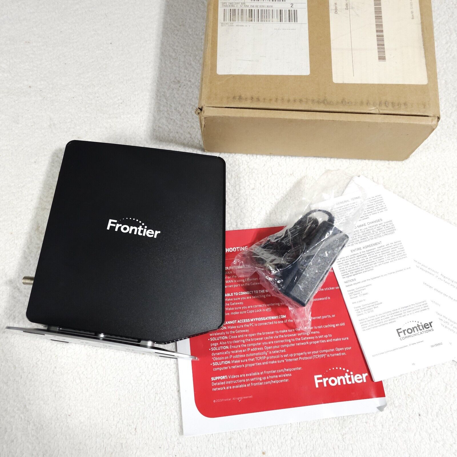 Frontier FiOS-G1100 FT Dual Band Gateway 4-Port Wireless Router w/ Adapter