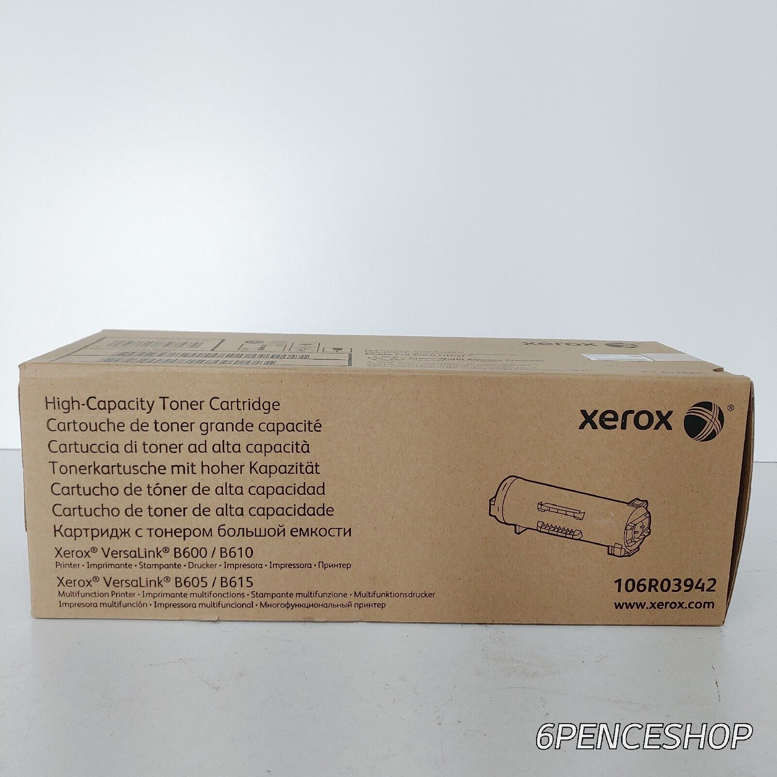New *Deformed Box* Xerox 106R03942 Black High-Capacity Toner Cartridge