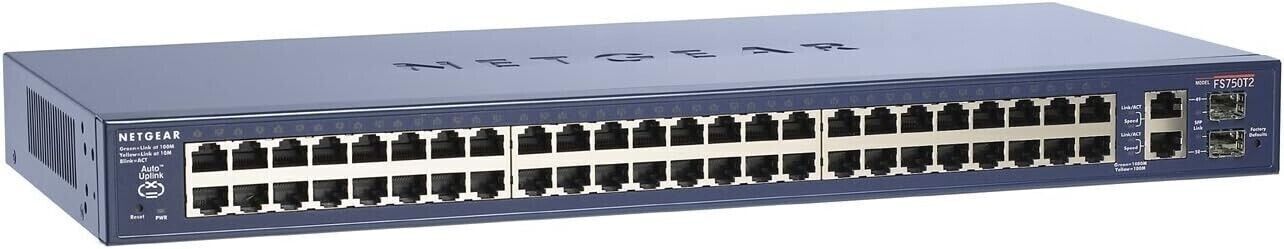 Netgear || ProSafe || FS750T2 || 48 Port || 10/100 || Smart Switch GB-UP || NEW