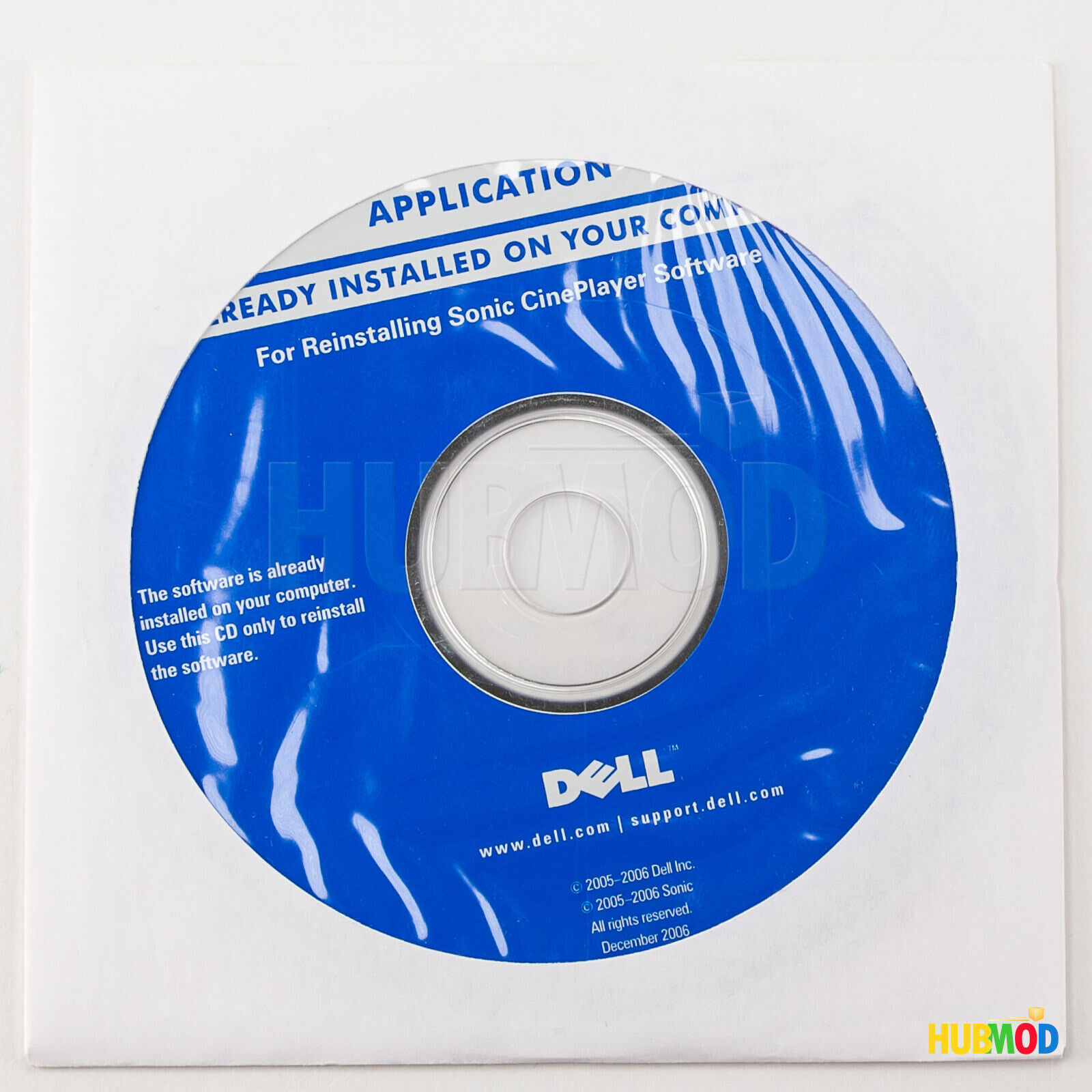 Dell Sonic CinePlayer Windows DVD Media Player Applications Software Install CD