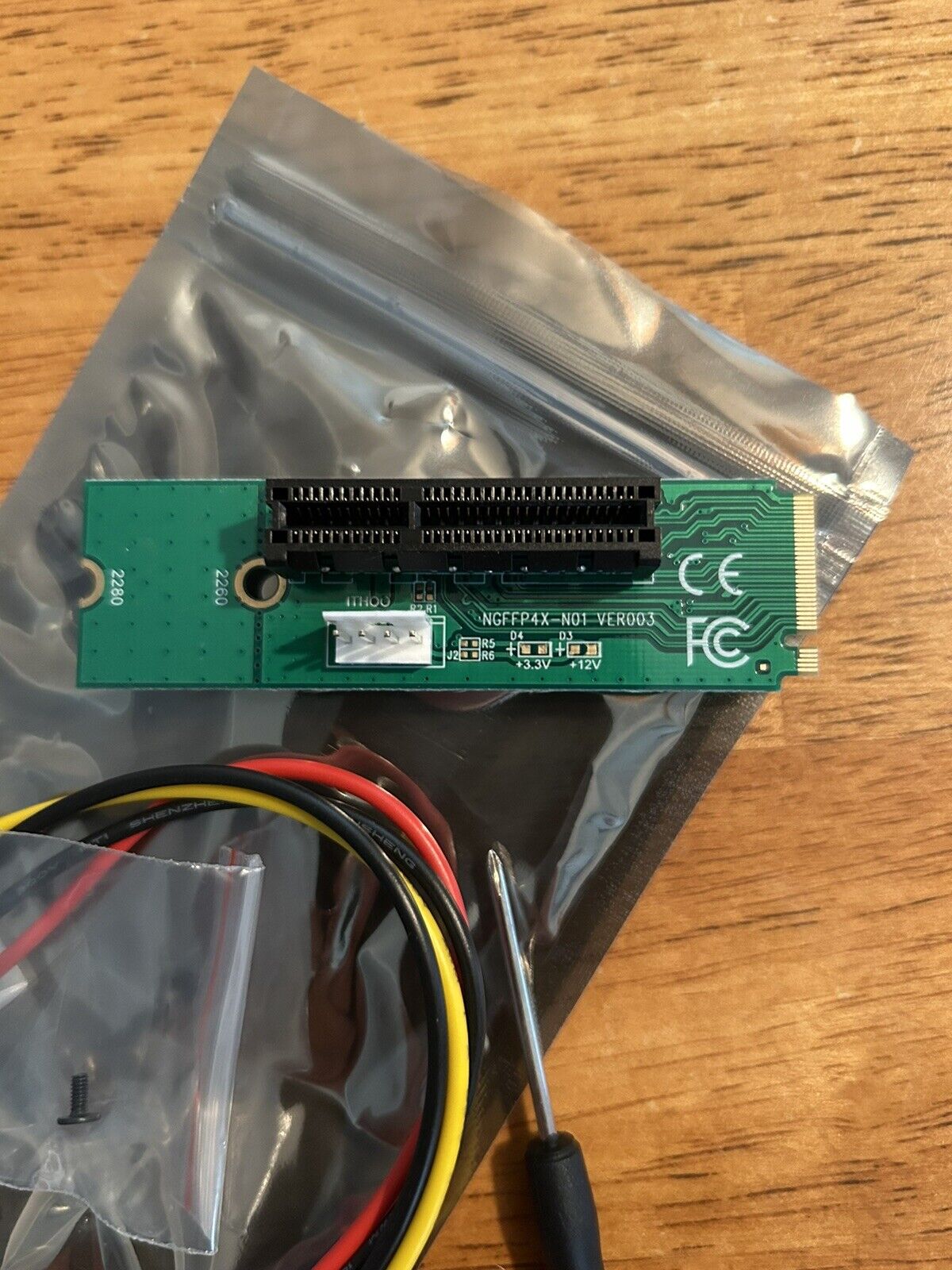 (2xpack) NGFF M.2 to PCIE 4X Riser converter Card