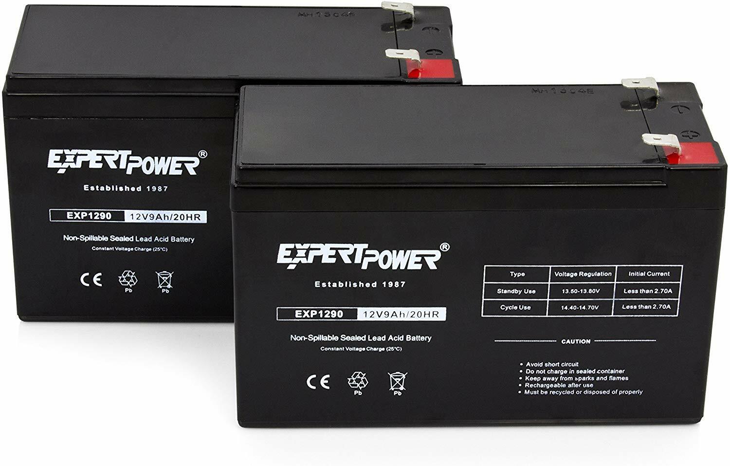 12V 9Ah SLA Backup Battery for APC, UPS, XS1500 ; replaces PS-1290 and RBC5 -2PK