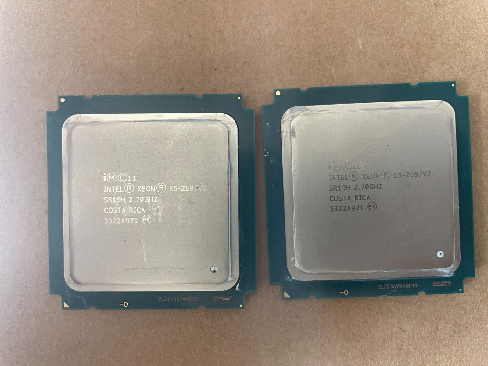 Pair (2) Intel Xeon E5-2697 v2 SR19H 2.7GHz LGA 2011 130W CPU USA Seller
