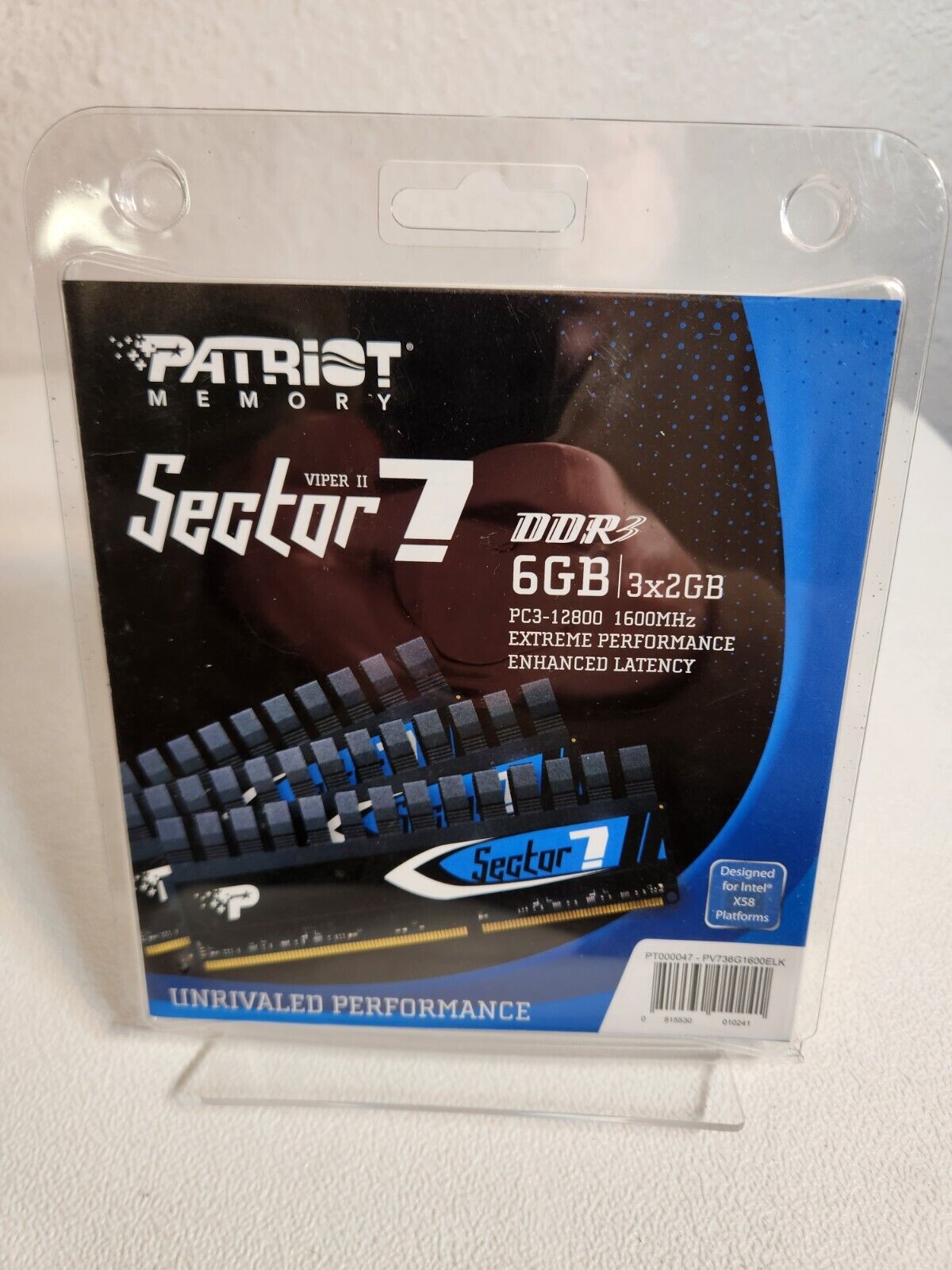 Patriot Memory DDR3 Memory (PV736G1600ELK) Three Pack (3 X 2 GB) FAST Shipping