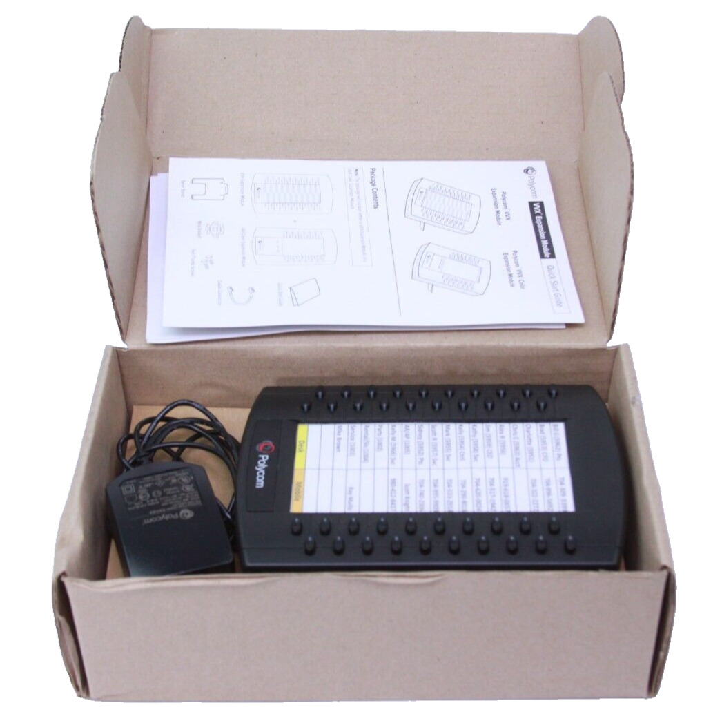 Polycom 2200-46300-025 VVX Expansion Module with 40 Multifunctional Line Keys