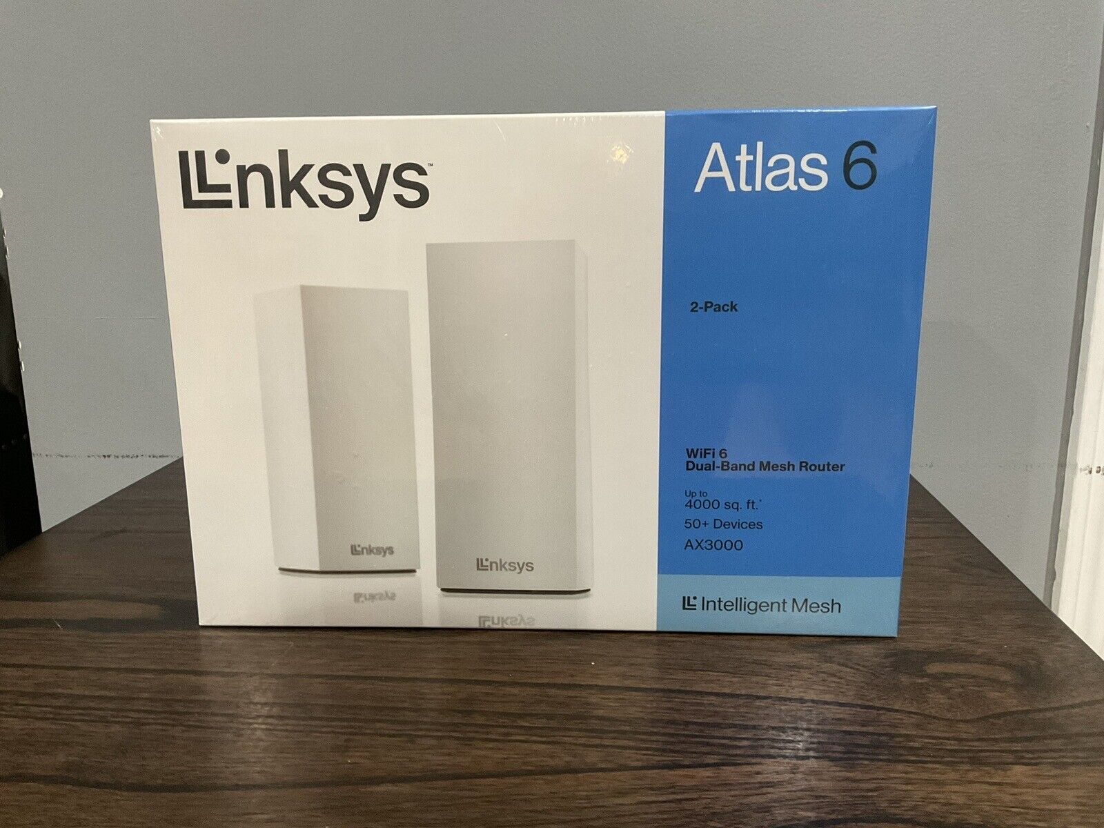 Linksys - Atlas 6 WiFi 6 Router AX3000 Dual-Band WiFi Mesh  Router 2 Pack