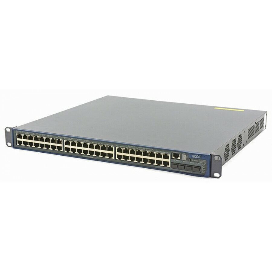 HP 3COM 4800G PWR 3CRS48G-48P-91 48-Port PoE 100/1000 Gigabit Network Switch