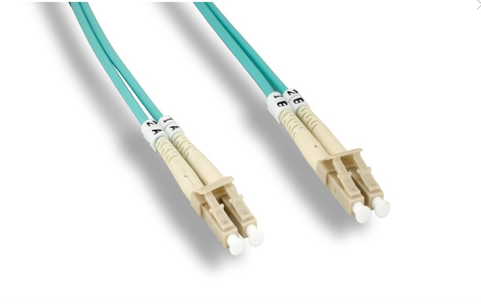 LC UPC to LC UPC Duplex PVC 10G OM3 Multi mode Fiber Optic 1m 2m 3m 4m lot 1, 5