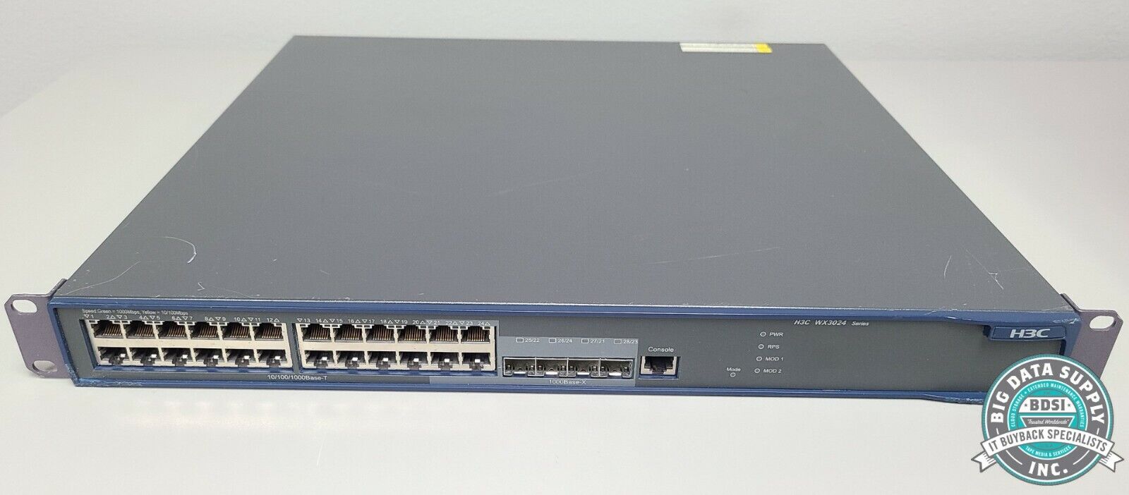 H3C/HP WX3024 24-Port Managed Switch P/N JD449A Rack Mountable Ethernet Switch