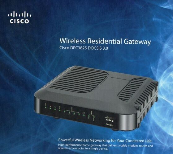 Cisco DPC3825 DOCSIS 3.0 Cable Modem WIFI Router